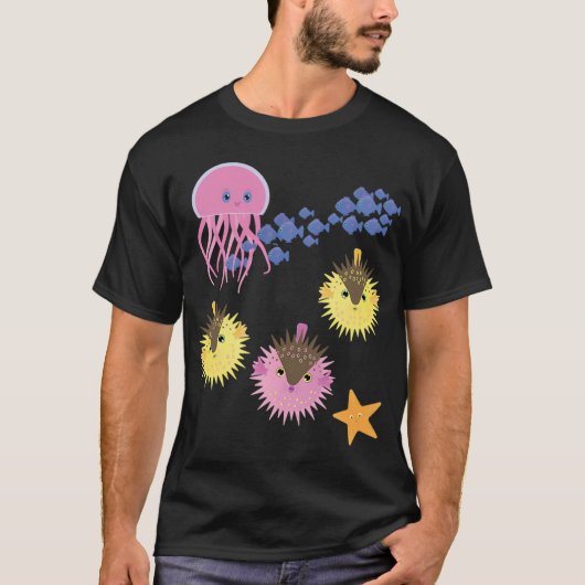 T-shirt Poissons et amis (Devant)