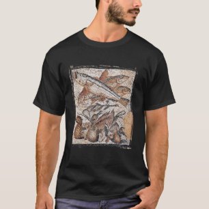 T-shirt Poissons et canards, mosaïque romaine de Pompéi