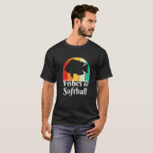 T-shirt Poissons Et Softball (Devant entier)