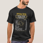 T-shirt Poissons Faits Signes Zodiaques Drôle Cadeaux d'an (Devant)