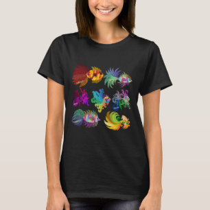 T-shirt Poissons Favorables À La Couleur Par Heather Nafe