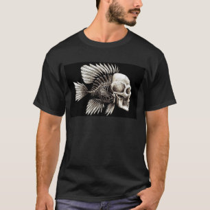T-SHIRT POISSONS GOTHIQUES DE CRÂNE
