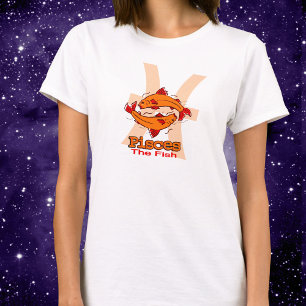 T-shirt Poissons Le Poisson Zodiac astrologique jaune