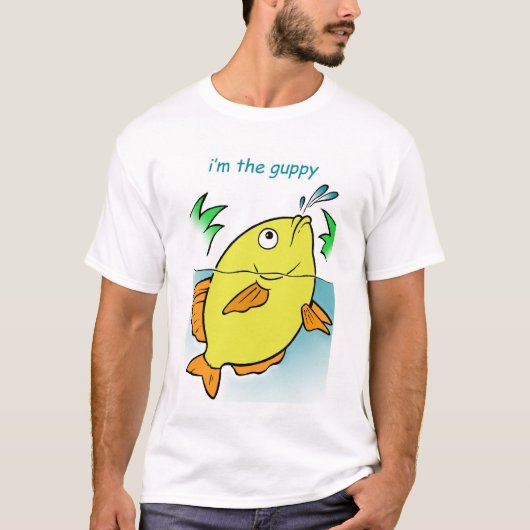 T-shirt poissons mignons (Devant)