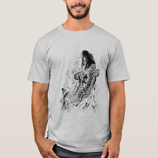 T-shirt Poissons noirs de Koi (Devant)