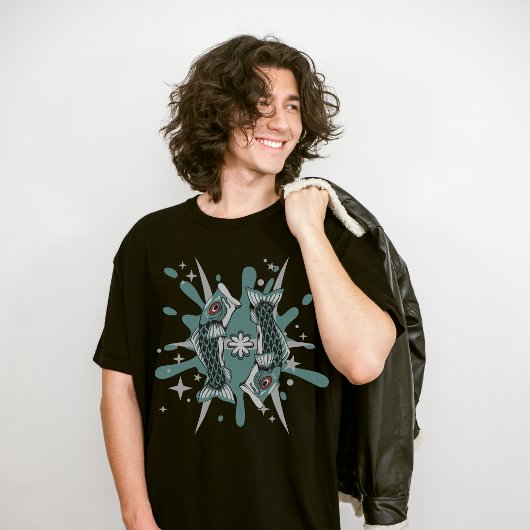 T-shirt Poissons Zodiac, Astrologie de mars, Amateurs des 