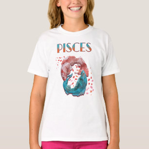 T-shirt Poissons Zodiaque Horoscope Signe d'Eau Astrologie