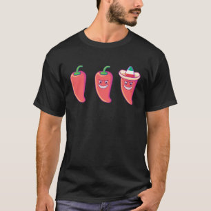 T-shirt Poivre chaud rouge Jalapeno épicé 1
