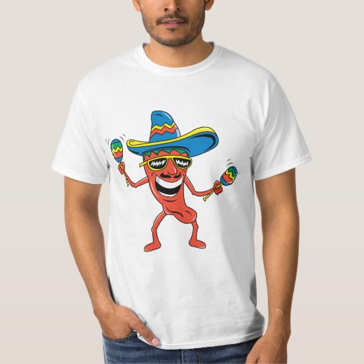 T-shirt Poivre de piment mexicain (Devant)