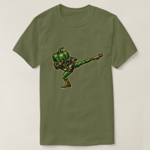 T-shirt Poivron Savate — Combattant Français Rétro Vintage