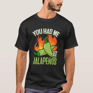 T-shirt poivron vert Design pour un chili Scoville