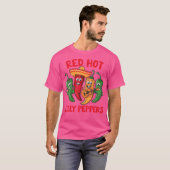 T-shirt Poivrons Idiots Chauds Rouges (Devant entier)