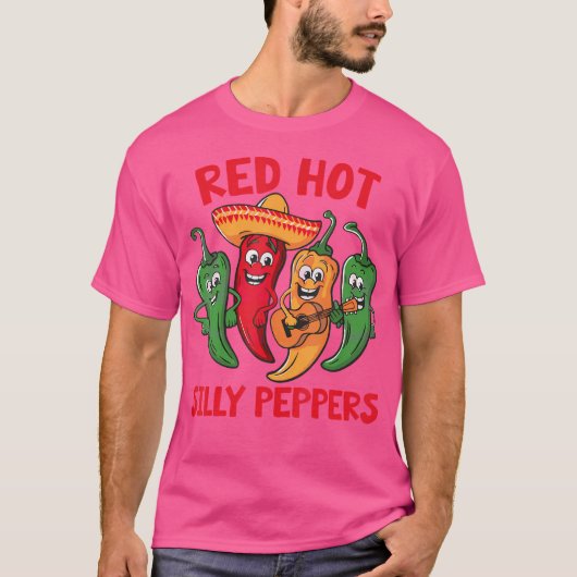 T-shirt Poivrons Idiots Chauds Rouges (Devant)