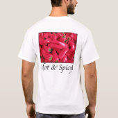 T-shirt Poivrons rouges chauds et épicés (Dos)