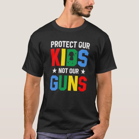 T-shirt Pok End Gun Violence Protéger les enfants 1 (Devant)