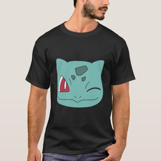 T-shirt Pokémon Bulbasaur grand visage (Devant)