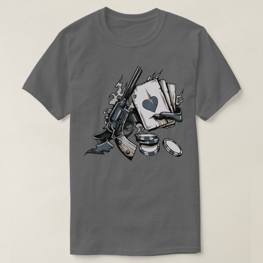 T-shirt Poker Card Design  - 1  (Design devant)