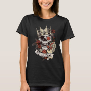 T-shirt Poker Crâne Royal Flush droit