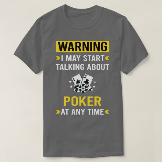 T-shirt Poker d'avertissement (Design devant)