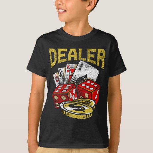 T-shirt Poker de casino Texas Holdem (Devant)
