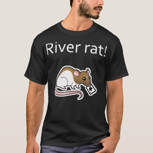 T-shirt Poker de rat de rivière (Devant)
