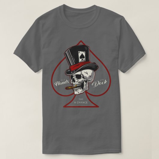 T-shirt Poker et cigare (Design devant)