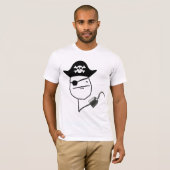 T-shirt Poker Face Pirate (Devant entier)