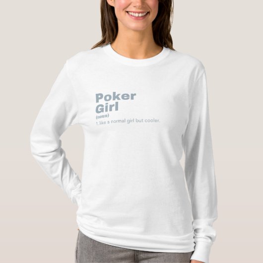T-shirt Poker Girl - Poker (Devant)