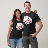 T-shirt Poker Hands - Full House - Ace et Dix (Unisexe)