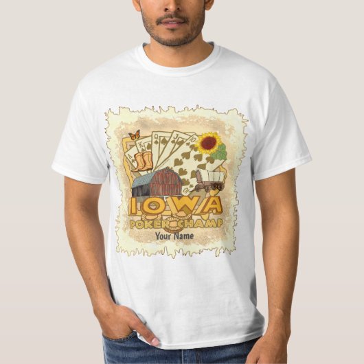 T-shirt Poker Iowa (Devant)