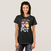 T-shirt Poker Je suis juste ici pour le pot Gambling Père (Devant entier)