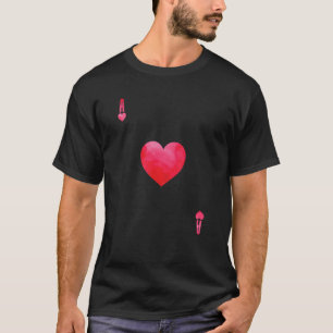 T-shirt Poker Jouer Carte Ace Des Coeurs