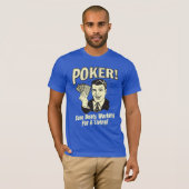 T-shirt Poker : Les Beats Travaillent pour Vivre (Devant entier)
