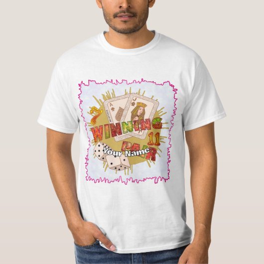 T-shirt Poker paire gagnante  (Devant)