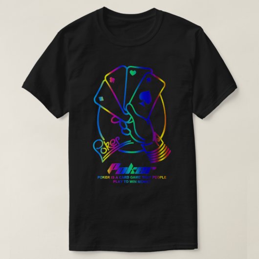 T-shirt Poker réfléchi cool (Design devant)