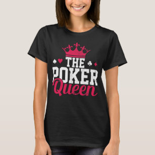 T-shirt Poker reine princesse Mädchen
