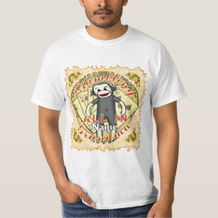 T-shirt Poker singe chaussette grand-mère