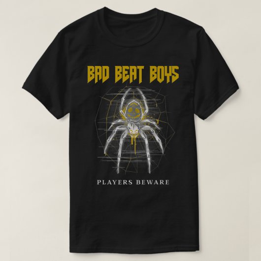 T-shirt Poker Spider Premium  (Design devant)