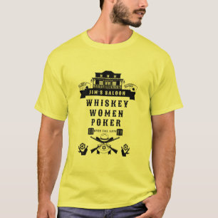 T-shirt Poker Wild West Americana
