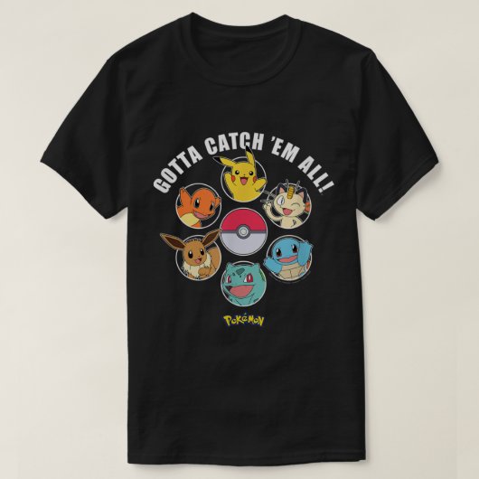 T-shirt Pokmon Gotta Catch Em All Group (Design devant)