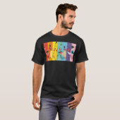 T-shirt Pokmon Group Shot Potrait Portrait arc-en-ciel (Devant entier)