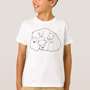 T-shirt Polar Bear Art Kid's Shirt Bear Cubs Sweatshirt