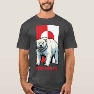 T-shirt Polar bear Greenland is not American