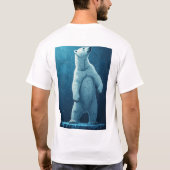 T-shirt Polar Bear Made Of Ice Shards Standing Tall Arctic (Dos)