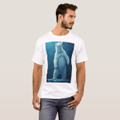 T-shirt Polar Bear Made Of Ice Shards Standing Tall Arctic (Devant entier)