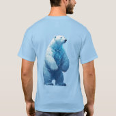 T-shirt Polar Bear Made Of Ice Shards Standing Tall Arctic (Dos)