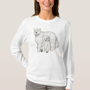 T-shirt Polar Bear Maman et Cub