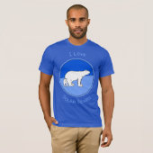 T-shirt Polar Bear Mom and Cub Peinture - Wildlife Art (Devant entier)