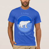 T-shirt Polar Bear Mom and Cub Peinture - Wildlife Art (Devant)