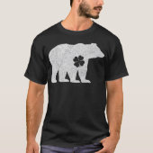 T-shirt Polar Bear Shamrock Green St. Patrick's Irish Men (Devant)